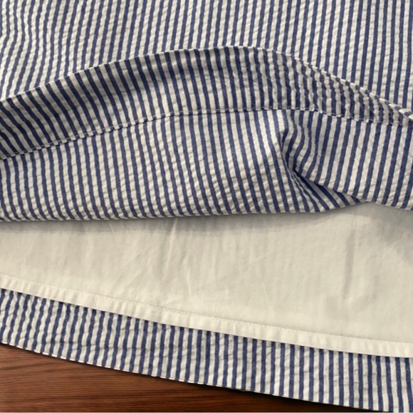 VINEYARD VINES NWT Blue Seersucker Swing Dress - Picture 7 of 7